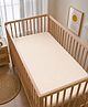 Mi Arcus Soft Cotton, Easy Care & Durable Baby Mattress Solid Cot Sheet-Peach