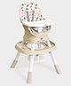 Mi Arcus Multi-Functional Feeding Chair,Booster Seat,Activity Table, Removable Tray 12-in-1 Convertible High Chair- Beige