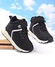 Cute Walk by Babyhug Velcro Closure Solid Winter Shoes - Black
