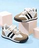 Cute Walk by Babyhug Velcro Closure Sport Shoes With Star Embroidery - Black