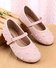 Babyoye Velcro Closure Ballerina With Pearl Embellishment - Pink