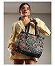 ENSAC Premium Cotton Tote Bag for Women, Stylish Handbag for women with Zip Closure Fit for Office Bag, College