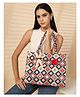 ENSAC Casual Tote Bag With Zipper for Women & Girls | Large Canvas Shoulder Bag, Stylish Designer Handbag