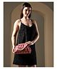 ENSAC Bridal Clutch Sling with Detachable Chain | Gift for Women | Clutch for Women | Wedding and Party Bridal Bag