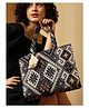 ENSAC Tote Bag for Women  Ethnic Embroidered Shoulder Bag with Tassel | Stylish Large Handbag for Office, College