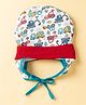 OHMS Single Jersey Knit Cap JCB Print Red - Diameter 16 cm