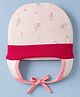 OHMS Single Jersey Knit Baby Cap with Fairy Print Pink - Diameter 15.5 cm