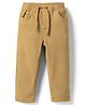 Babyhug Denim Full Length Solid Jeans With Stretch - Khaki