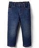Babyhug Denim Slim Fit Full Length Jeans With Stretch in Navy Blue