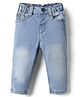 Babyhug Denim Full Length Slim Fit With Stretch Jeans in Light Blue