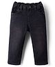 Babyhug Denim Full Length Slim Fit Jeans With Stretch in Black