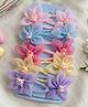 Radhya accessories Set Of 5 Animals & Floral Applique Detailed Hair Snap Clips - Multi Colour