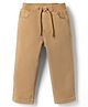 Babyhug Denim Full Length Solid Jeans With Stretch - Khaki