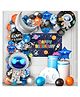 Puchku Space Theme Birthday Decoration Kit - 50Pcs, Planet Theme Birthday Decoration | Astronaut Theme Decoration,Moon & Stars Foil Balloons