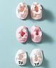 Bubble Pop Interlock Knit Mitten & Booties Set With Animal & Heart Print Pack of 3 - Multicolor