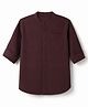 Pine Kids Cotton Woven Shirt with Full Sleeves in Brown for 6-7 Years