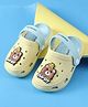 Babyoye Slip On Unicorn Applique Clogs with Back Strap - Lime Green