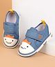 Cute Walk by Babyhug Velcro Closure Animal Face Printed Musical Casual Shoes - Light Blue
