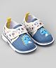 Cute Walk by Babyhug Velcro Closure Musical Shoes With Dino Applique - Blue