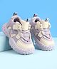 Babyoye Lace Up Solid Sneaker - Purple