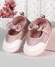 Cute Walk by Babyhug Velcro Closure Booties With Bow Applique - Pink