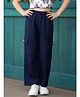 Cutiekins Woven Solid Cargo Style Pants - Navy Blue