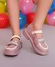 Freeplay Stones Embellished Velcro Closure Sandals  - Lavender