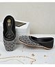Freeplay Stones Embellished Mojaris - Black