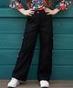 Cutiekins Woven Solid Cargo Pants - Black