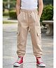 Cutiekins Cotton Woven Solid Cargo Pants - Beige