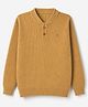 Yellow Apple Knit Full Sleeves  Winter T-Shirt - Golden