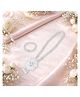 Daizy Floral Applique & Beads Detailed Jewellery Set  - White