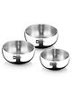 Bergner BE Essentials Tri-Ply 3 Pcs Mini Tasra Set | Silver