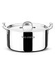 Bergner Tripro Triply Cook & Serve Casserole/ Biryani Pot/ Handi with Stainless Steel Lid, 28 cm, 7 Litre - Silver