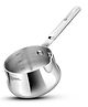 Bergner BE Bergner Essentials Tri-Ply 10 cm (550 ml) Stainless Steel Coffee Warmer / Milk Warmer, Even & Faster Heating, Food safe, Durable, Easy to Pour, Serve & Clean - Induction Bottom, Stove ready