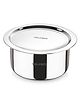Bergner Tripro Triply Stainless Steel Cooking Pot with Stainless Steel Lid, 20 cm, 4.2 Litre- Silver