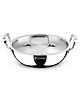 Bergner TriPro Triply Stainless Steel 30cm (5.2L) Deep Kadai with Stainless Steel Lid, Kadhai with Durable Stay Cool Handles, Consumes Less Oil, Healthy Cooking - Induction and Gas Stove Ready