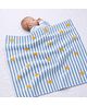 Infantso Multi-Purpose Baby Wrap/Blanket | Skin Friendly Cotton Knitted Baby Blanket for Newborn -Stars