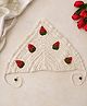 Woonie Strawberry Embroidered Crochet Bandana - Off White
