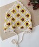 Woonie Floral Designed Crochet  Bandana Hair Band - Off White