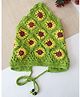 Woonie Floral Designed Crochet Bandana Hair Band - Green