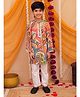House of Raavi Cotton Woven Full Sleeves Abstract Printed Kurta & Pyjama Set - Multi Colour