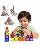Kidology Magnetic Tiles Toy Set for Kids 3+ Years, 42 PCS STEM Building Blocks, Educational Construction Toy for Creative & Imaginative Play