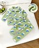 Mark & Mia Full Sleeves Co-ord Winter Night Suit with Bear Design & Pocket - Green