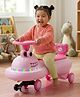 JoyRide Aligator-Glide Swing Car with Interactive LED Lights, Music, and Under-Seat Storage.
