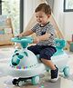 JoyRide Tiger-Trotter Swing Car with Interactive LED Lights, Music, and Under-Seat Storage.
