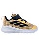 ADIDAS KIDS Velcro Closure Printed Sneaker - Light Orange & Black