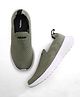 ADIDAS KIDS Slip On Solid Casual Shoes - Olive Green