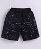 giniekids Cotton Knit Abstract Printed Dress - Black