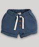 Cot & Candy Muslin Woven  Solid Shorts - Navy Blue